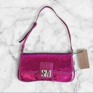 Steve Madden genevieve Sequin Shoulder Bag - Fuchsia
